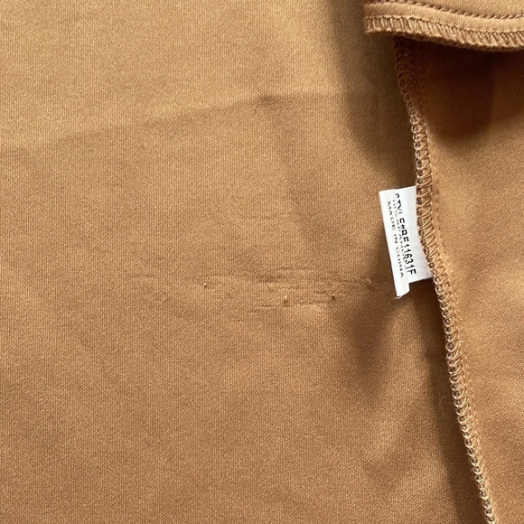 Papaya Plaid Open Front Tan Neutral Coat for Fall Size Medium - Picture 14 of 14